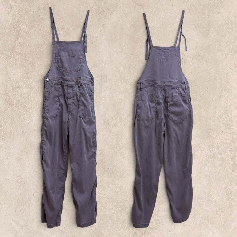 Utility Cargo Overalls Dusty Mauve Purple American Eagle Small